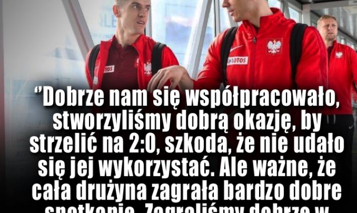 Lewandowski ocenia współpracę z Piątkiem!